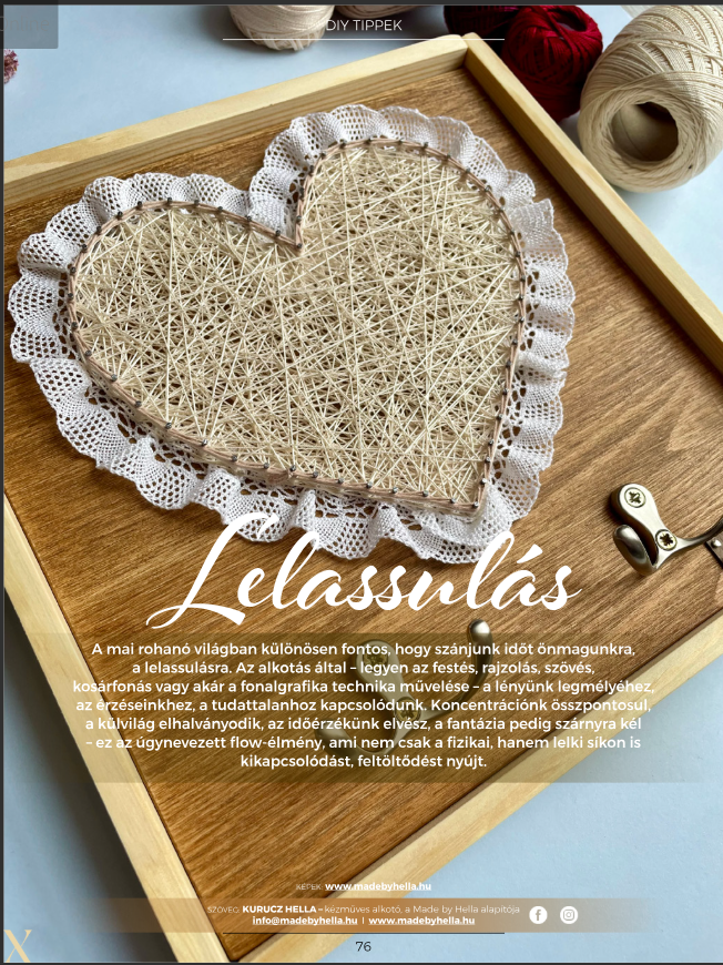 Exkluzív Interaktív eMagazin 2026 - Diy rovat, fonalgrafika